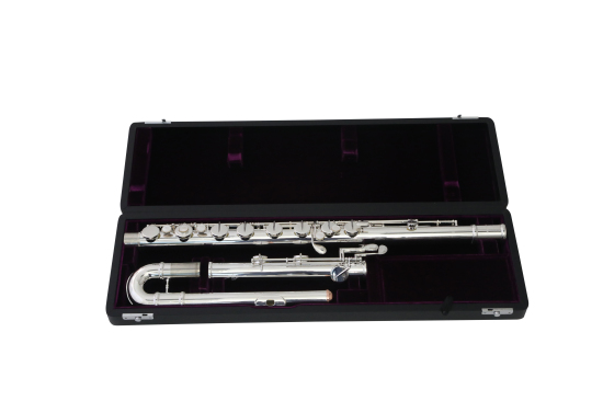 Bass flute in case